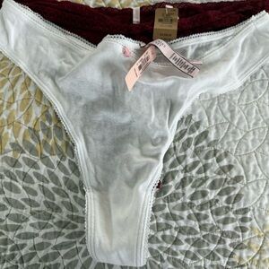 VS and Pink 2 pairs XXL Cotton Thong Panties